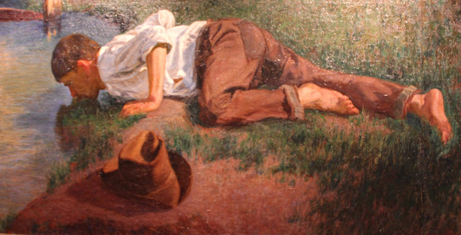 Alcune opere esposte nella pinacoteca di Saluzzo