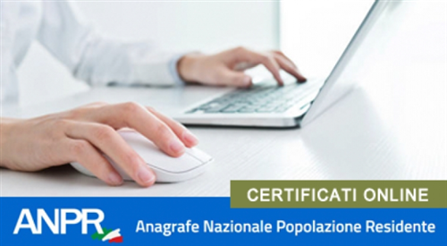 Certificati anagrafici online gratuiti su ANPR